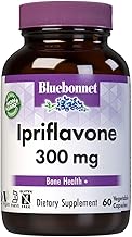 BlueBonnet Nutrition Ipriflavone 300mg for Bone Health* Ostivone Source - Non-GMO, Vegan, Kosher Certified, Gluten-Free, Soy-Free, Dairy-Free 60 Vegetable Capsules, 60 Servings