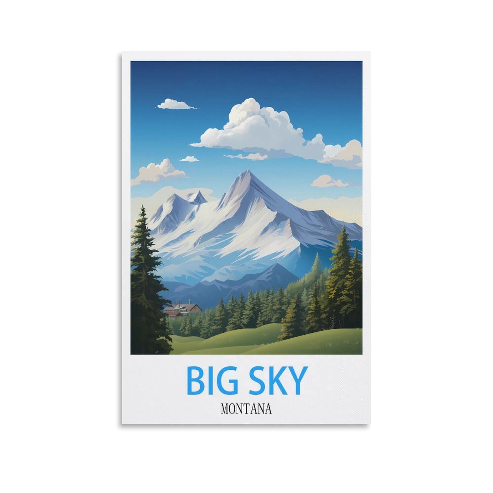 Jigsaw Puzzles for Adults 1000 Big City Montana,1000 Piece Jigsaw Puzzle For Adults - Challenging Puzzle Perfect for Game Nights 52x38cm