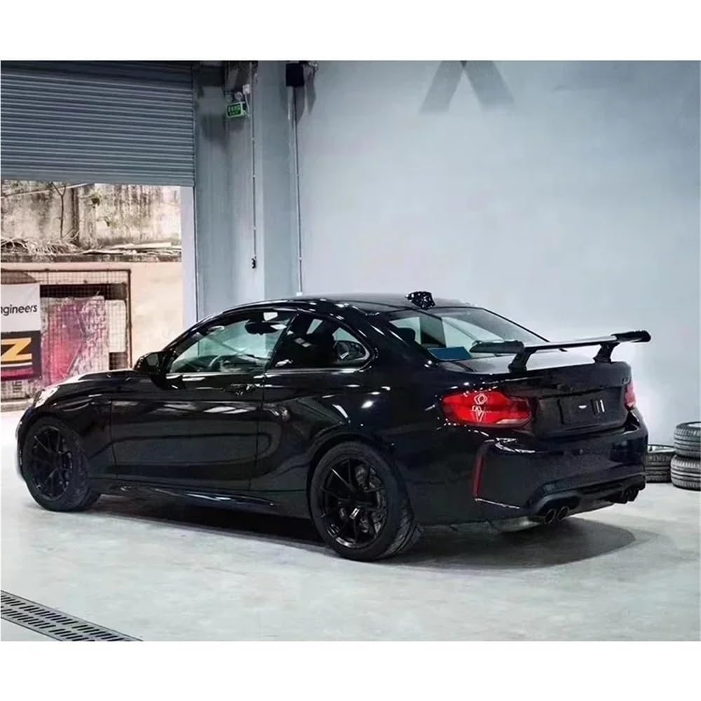 Spoiler z włókna węglowego kompatybilny z BMW E92 F10 F30 F22 E90 M3 M4 uniwersalny typ LMP tylne skrzydło bagażnika samochodu akcesoria(Unpainted FRP)