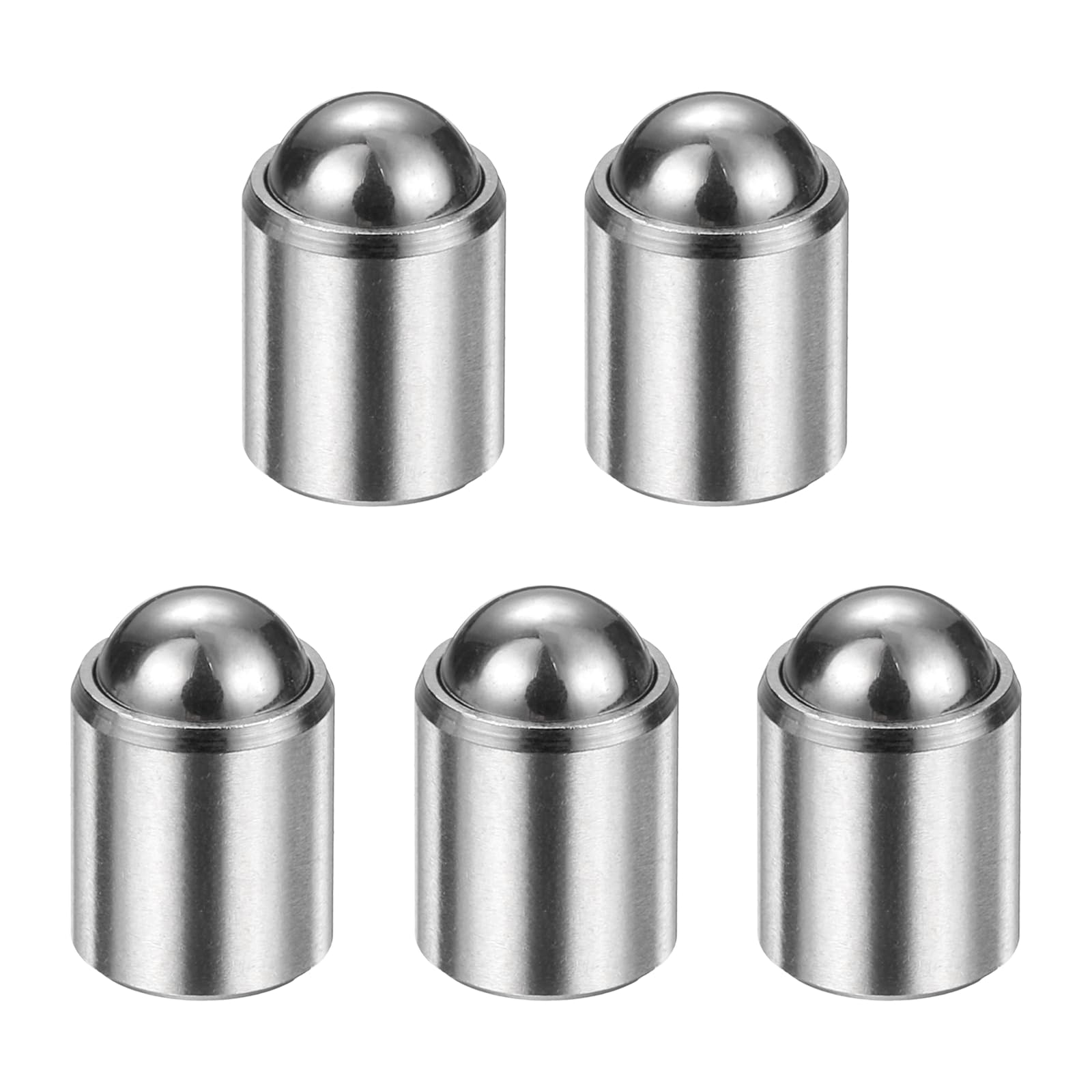 sourcing map 5pcs Ball Point Spring Plungers 6x7mm 25N Elasticity Stainless Steel No Step Positioning Beads Ball Catch Latch for Door Cupboard Mechanical Devices Clamps Furniture
