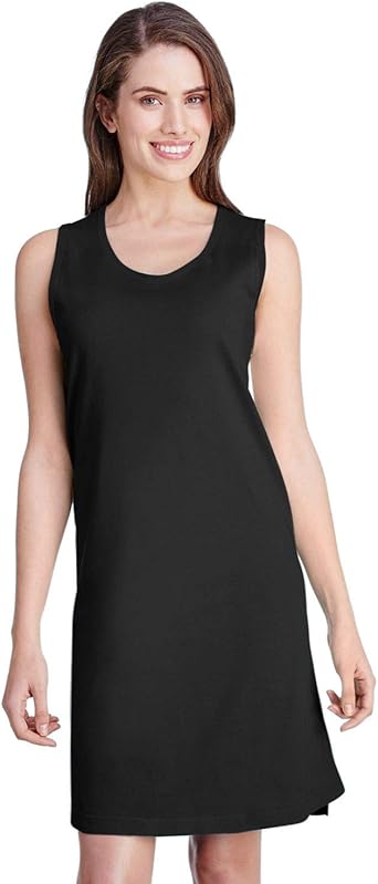 black jersey tank dress