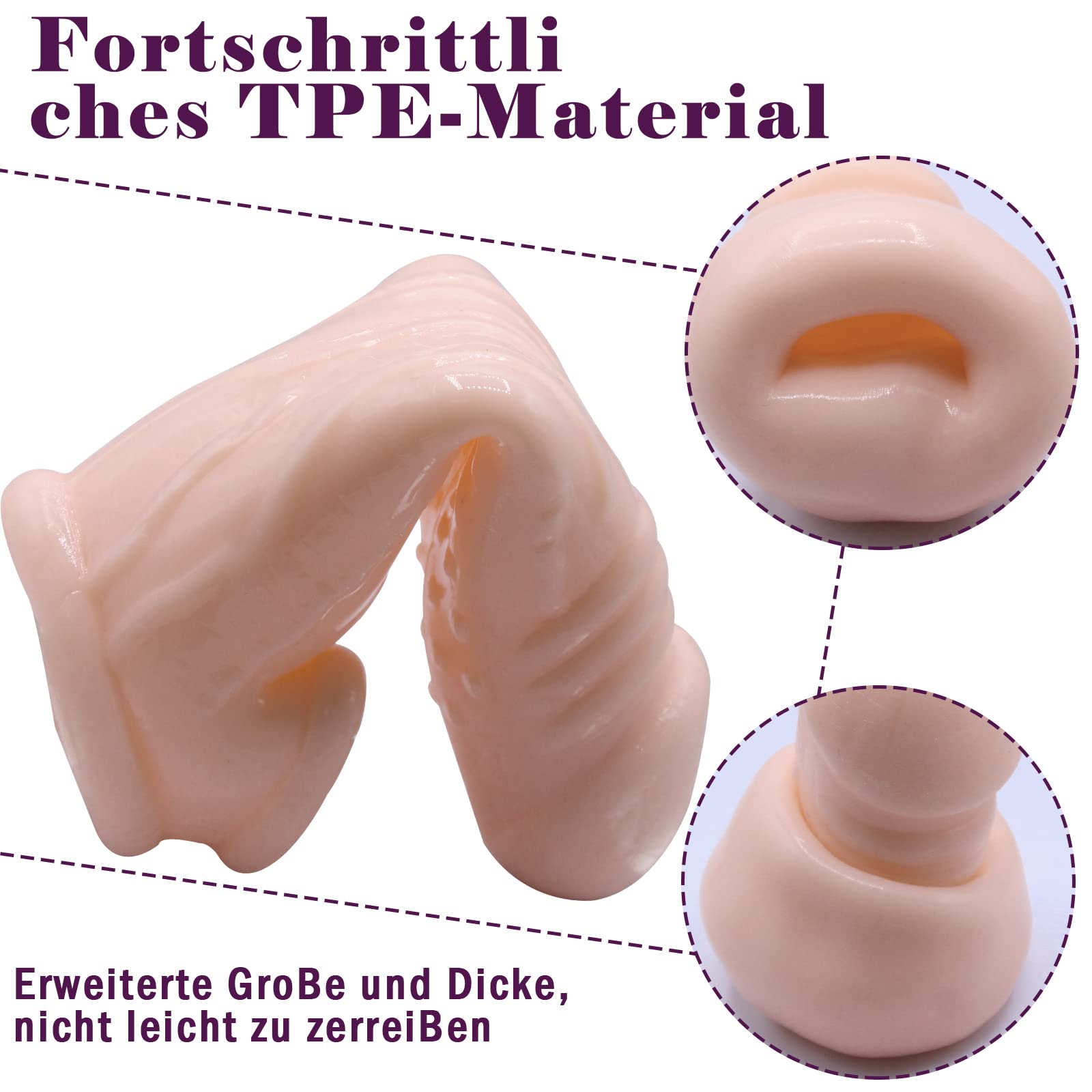 Penishlle Penis Sleeve 2 Stck,Penis Extender fr Penis Vergrern und  Penis Verlngerung,Penismanschetten Dildo mit Hodenring fr Verzgerung  Ejakulation,Sex Spielzeug fr Mnner Paare : Amazon.de: Drogerie &  Krperpflege