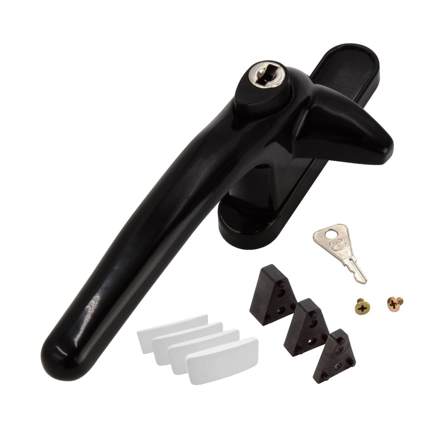 Universal Cockspur Window Handle Kit (3 Pack) - Left, Black/White โ image 1