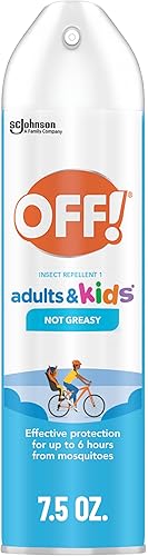 Off! Aerosol repelente de insectos para adultos y niños, espray de insectos sin fragancia para protección diaria contra mosquitos y garrapatas, 7.5