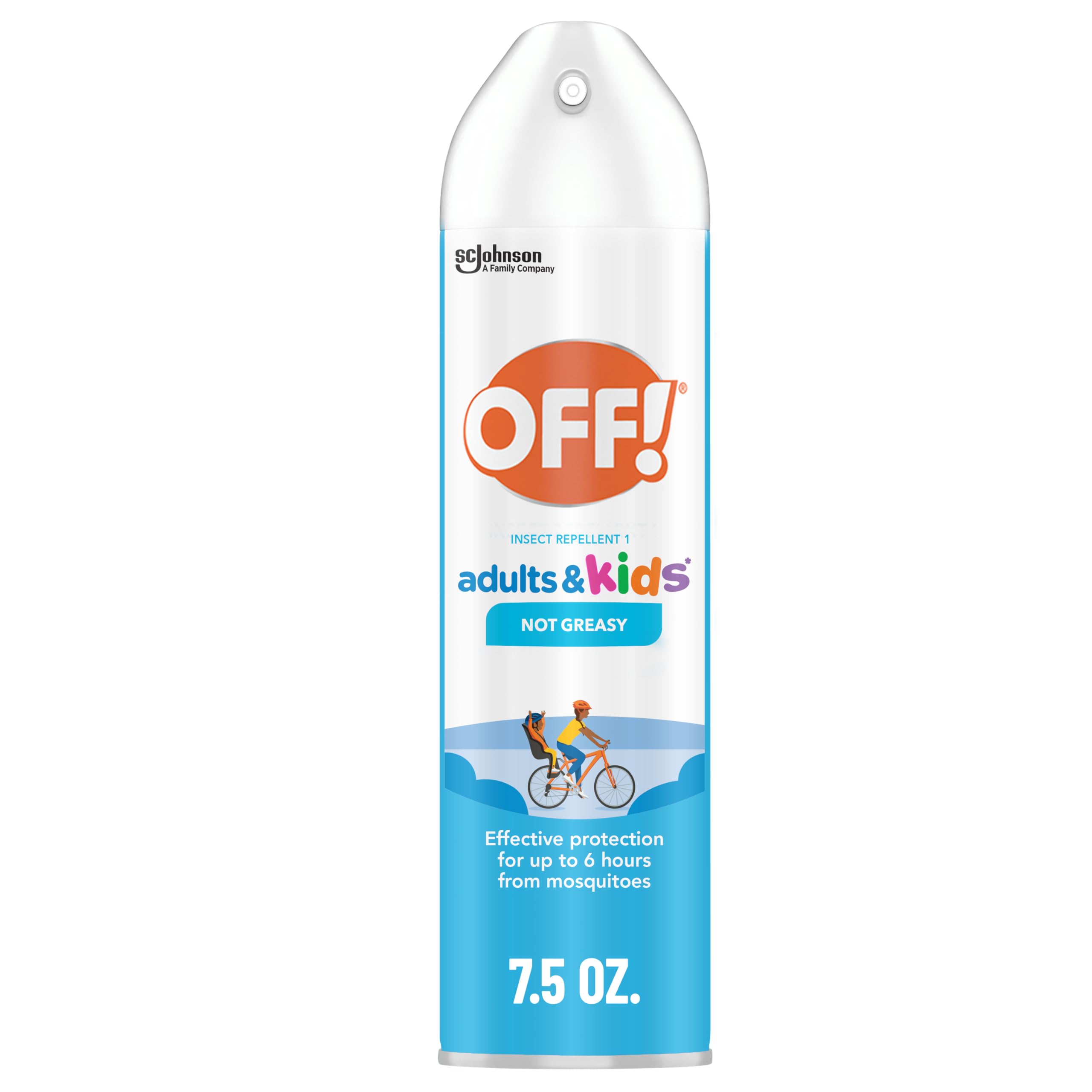 OFF! Insect Repellent Aerosol for Adults & Kids, Fragrance-Free Bug Spray for Everyday Protection from Mosquitoes, 7.5 Oz