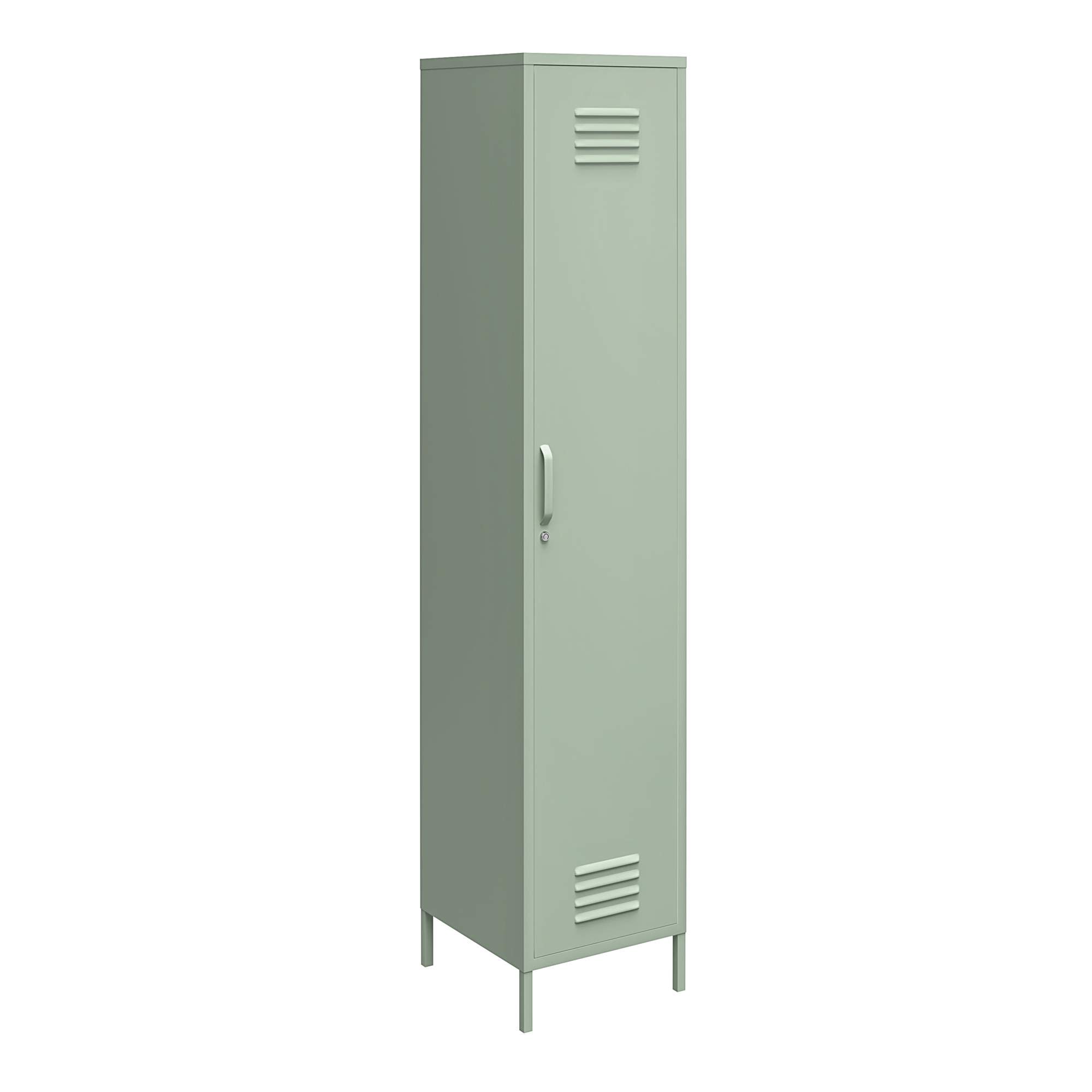 Dorel Home Mehrzweckschrank Stahl-Blassgrün 185 x 40 x 38 cm, pulverbeschichtet