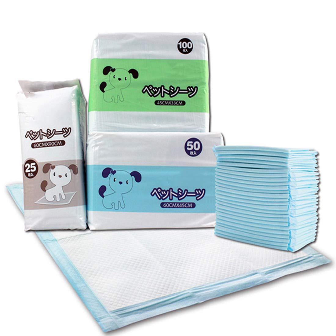 Tapis de Dressage pour Animaux de Compagnie Tapis de Dressage pour Chiots Jetables Tapis de Pipi pour Chien D'absorption d'eau de 100 Feuilles