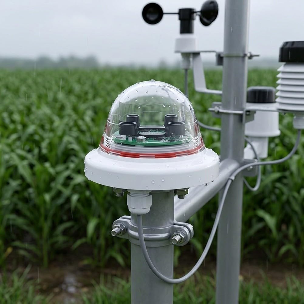 Sensor óptico de lluvia con tecnología infrarroja y salida RS485