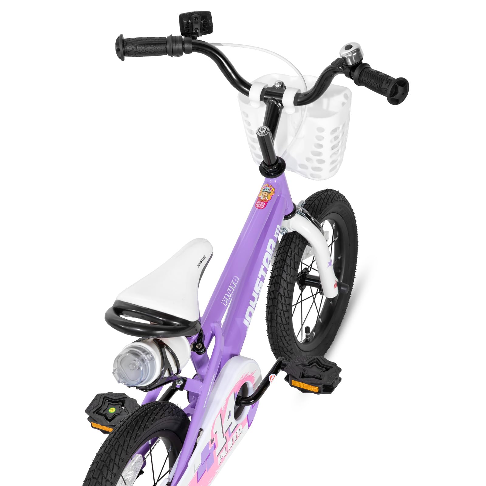 JOYSTAR Pluto 12/14/16/18/20 Zoll Kinderfahrrad für 2-9 Jahre Jungen und Mädchen. Kinderfahrrad mit Stabilisator und Korb.Multicolor
