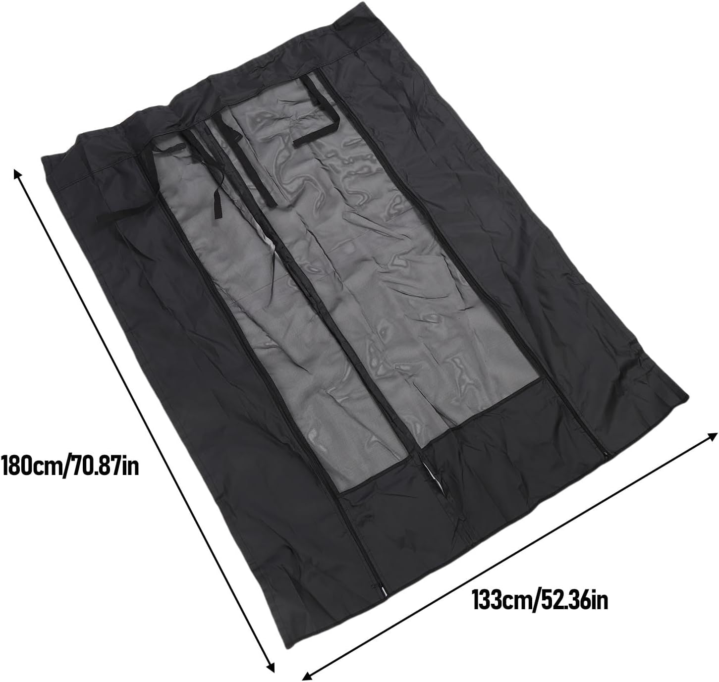 Fabater Van Magnetic Flyscreen, Breathable Mesh Fabric Van Screen for Sliding Door with Fits Sprinter Adhesive Installation