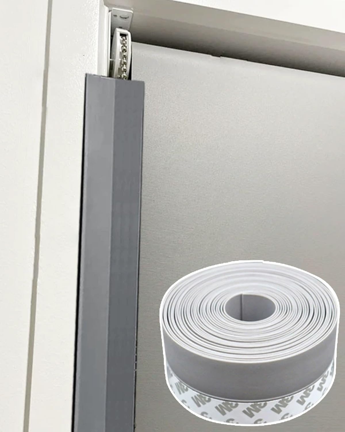 Elitix Light Gap Blockers for Blinds Windows Light Blocking Strips with Self-adhesive, Flexible Light Blocker for Roller Blinds Side Channels, Side Channels for Kid Room Nursery