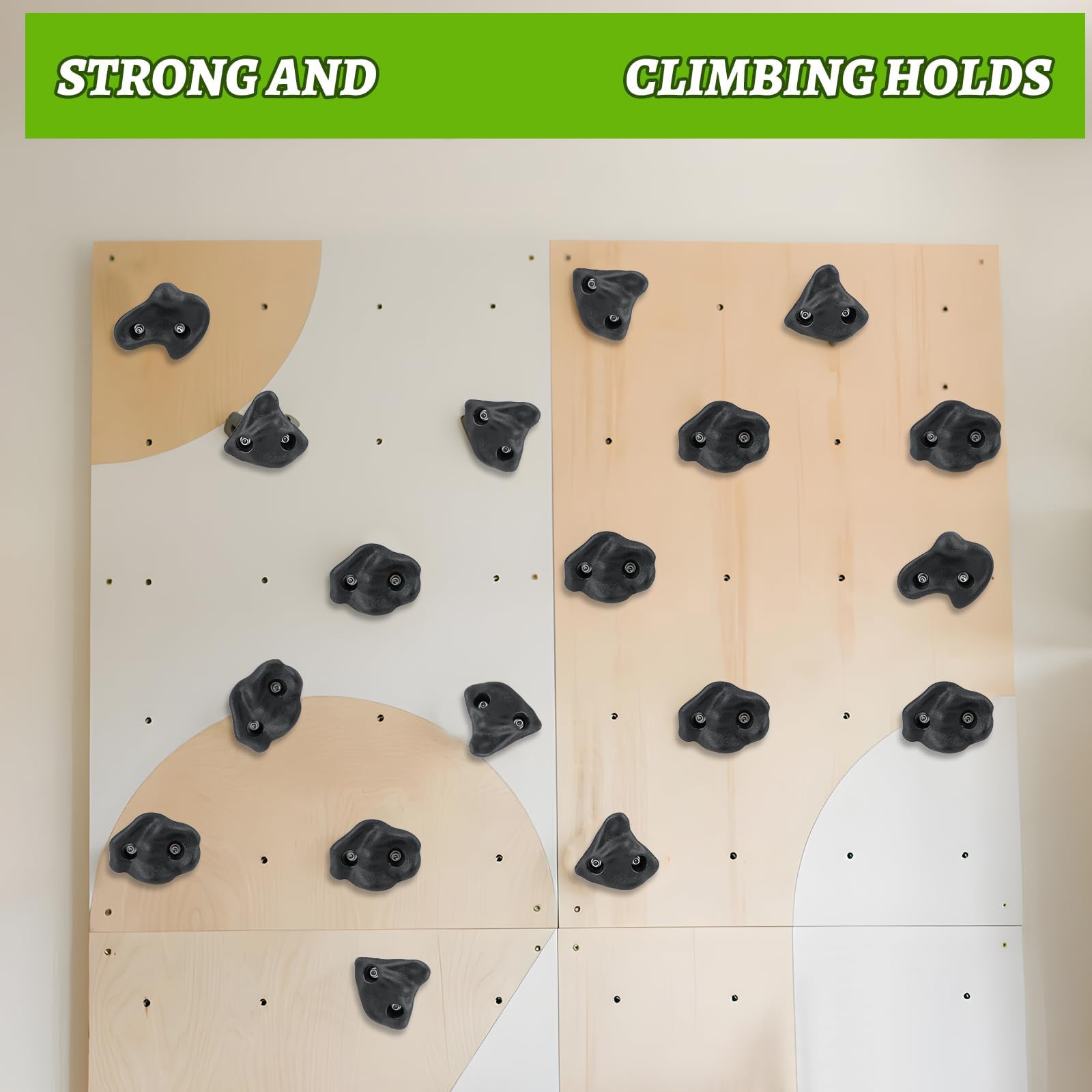 12Pcs Wall Tree Climbing Foot Hand Hold con hardware di montaggio Muro Pietra Arrampicata Accessori Rock Hold Set