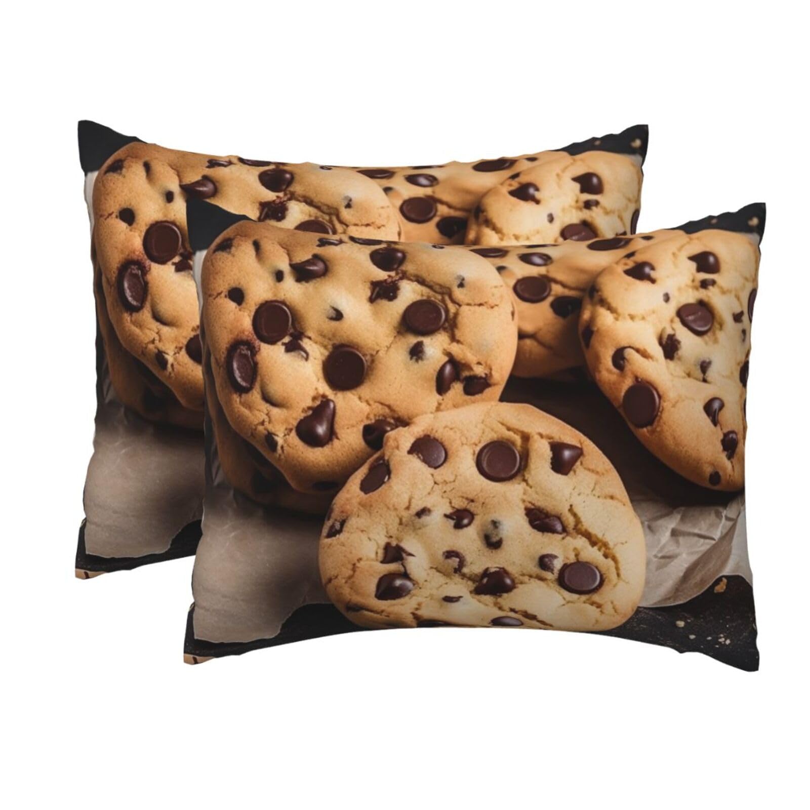 2 Pack Standard Pillow Cases with Hidden Zipper, Soft Breathable Pillow Covers for Hair and Skin, Chocolate Pillowcases 20"x26" Bed Pillow Protectors Cover for Sleeping Gifts