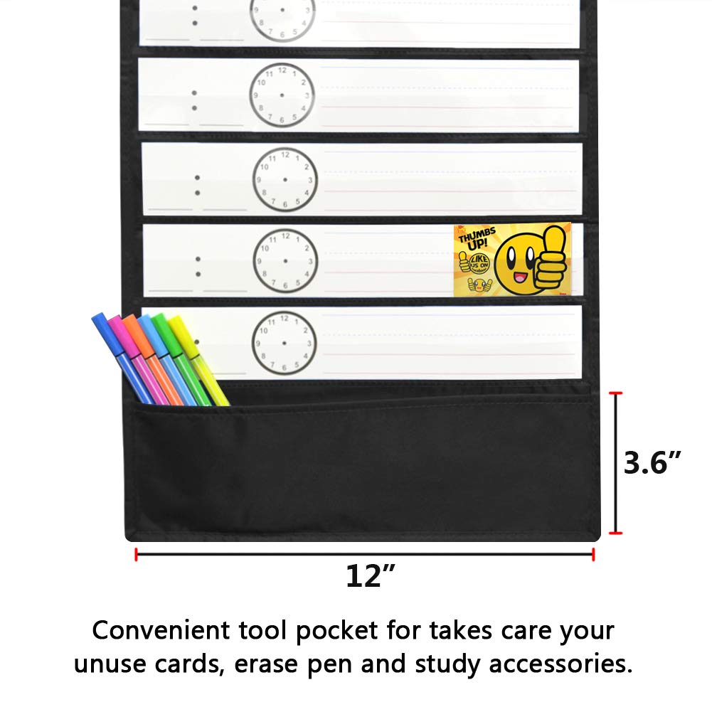 EAMAY Daily Schedule Pocket Charts, Teacher Schedule Chart with