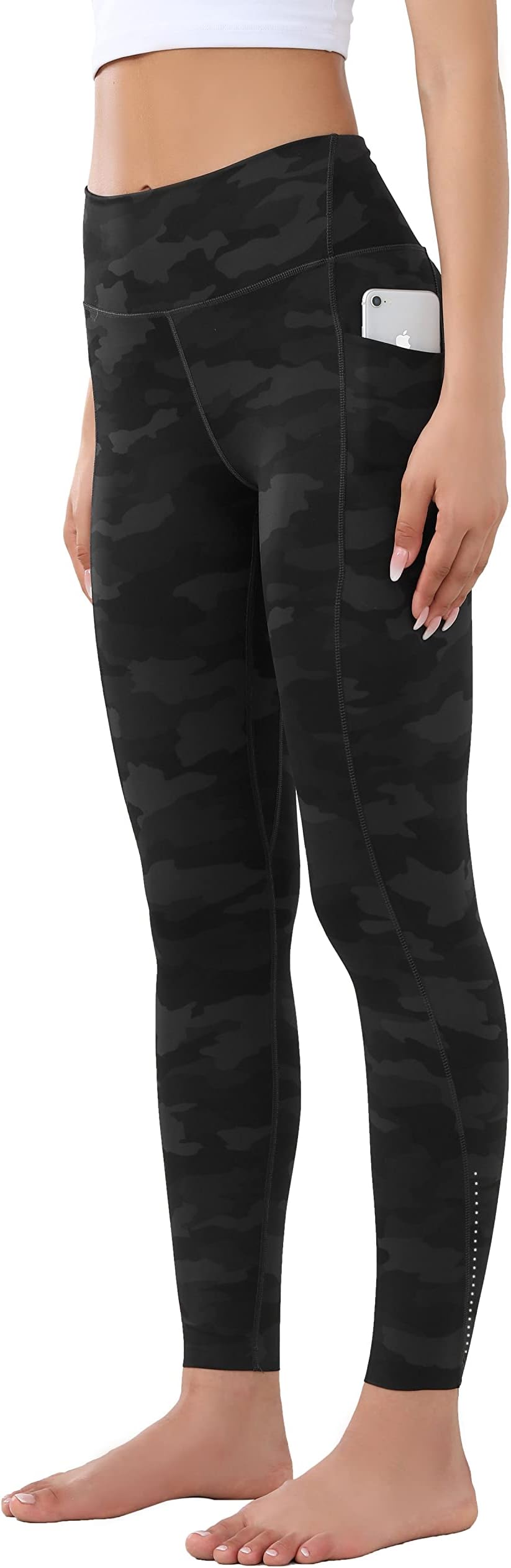 High Waist Gym Leggings for Women Yoga Pants with Pockets Workout Running Compression Leggings for Women