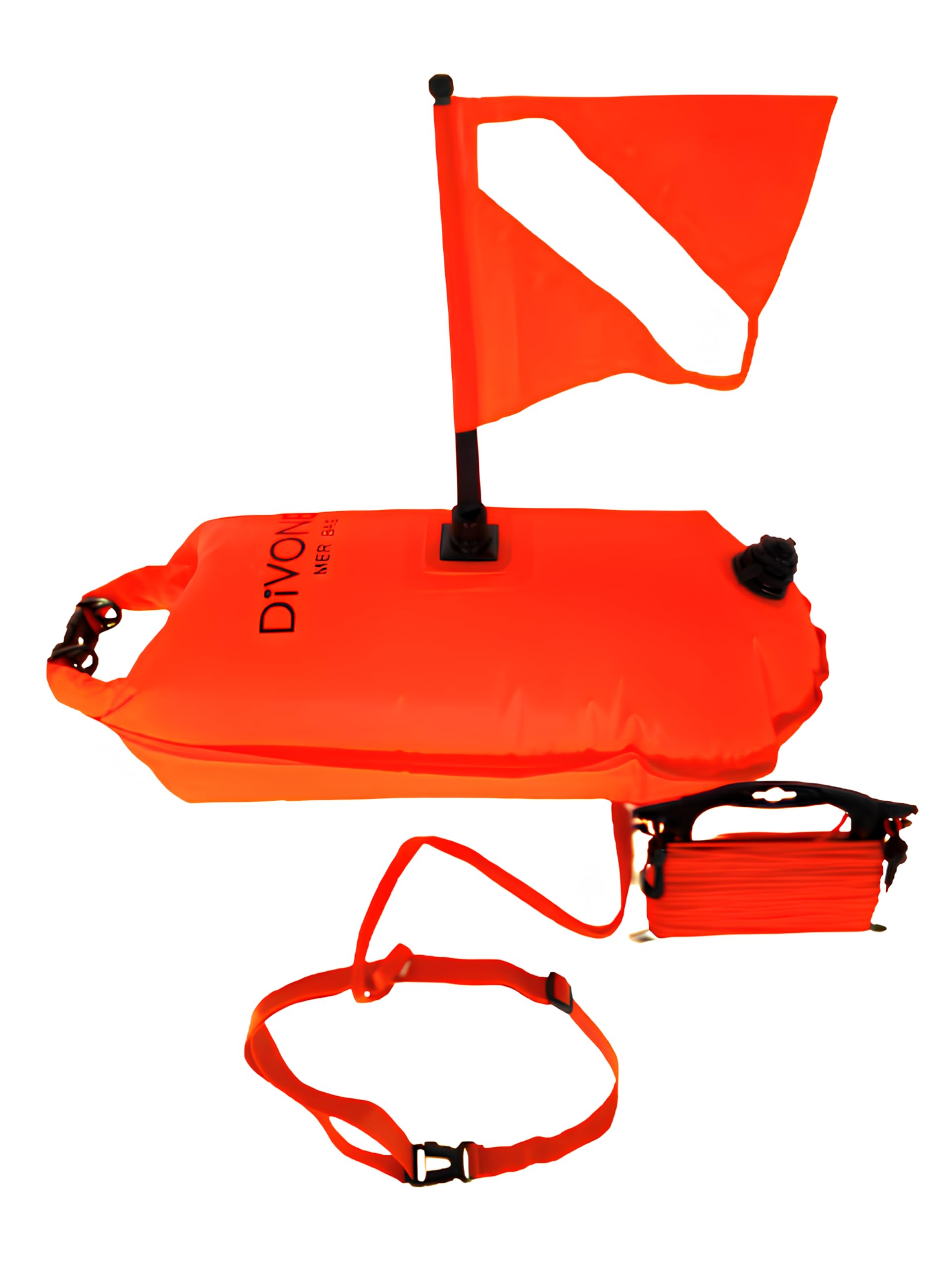 Sac Etanche 28 L + Bouée signalisation Plongée + Flotteur de Nage 3 en 1