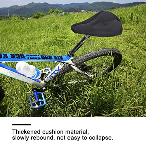 1 capa para assento de bicicleta em gel Wakauto - BS031 assento extra macio de gel para bicicleta -