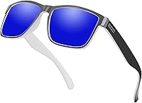 Vista 27 de Gafas de sol deportivas polarizadas para hombre Ciclismo Correr Pesca Golf Moda Gafas de sol Mujeres HD6009 Lente polarizada con espejo azul y negro