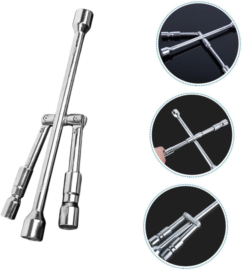 Lug Wrench Tire Repair Tool for Easy Lug Nut Removal Heavy Duty Construction Ergonomic Grip for Comfortable Use