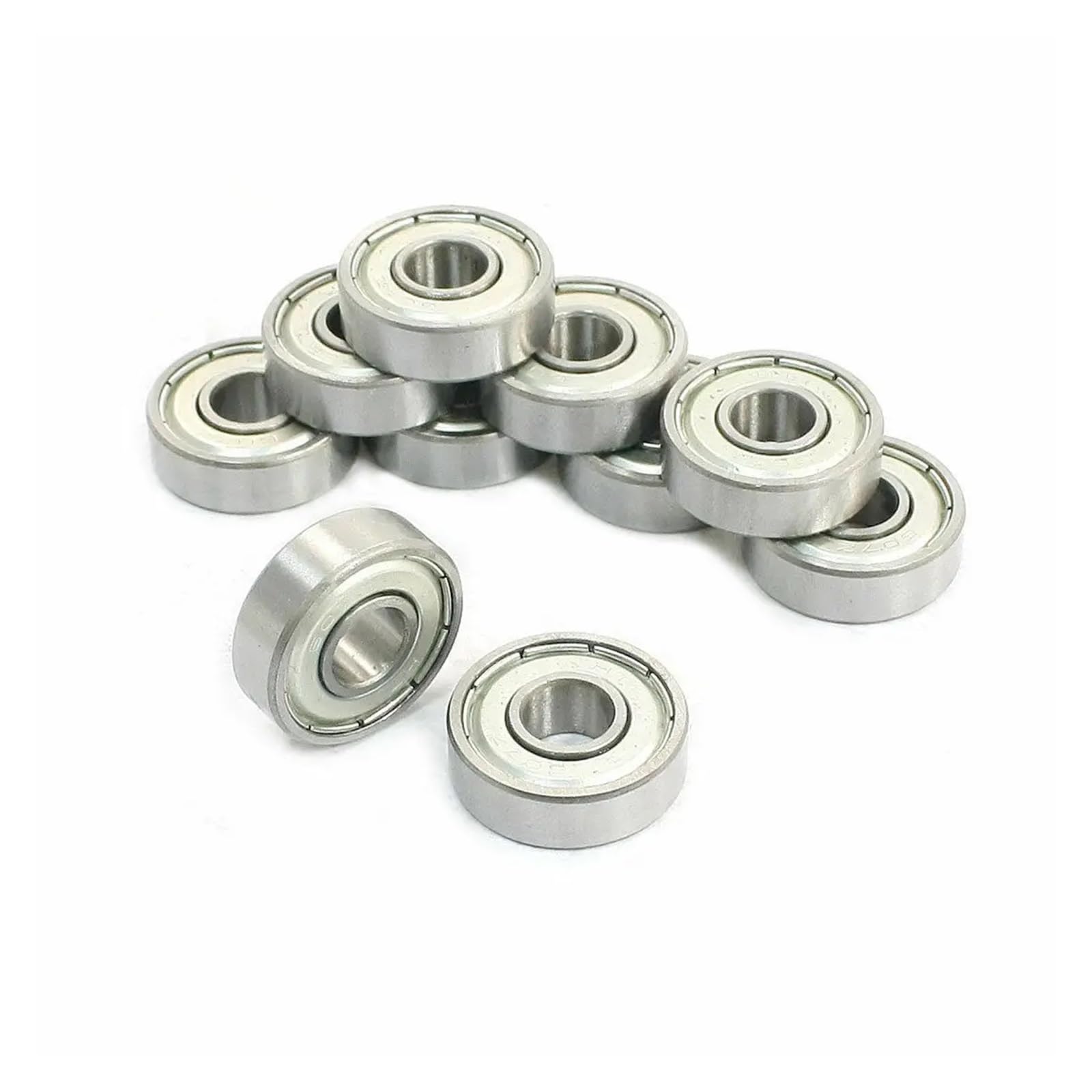 10 pezzi 7 mm x 19 mm x 6 mm cuscinetti radiali a sfere a gola profonda schermati 607Z