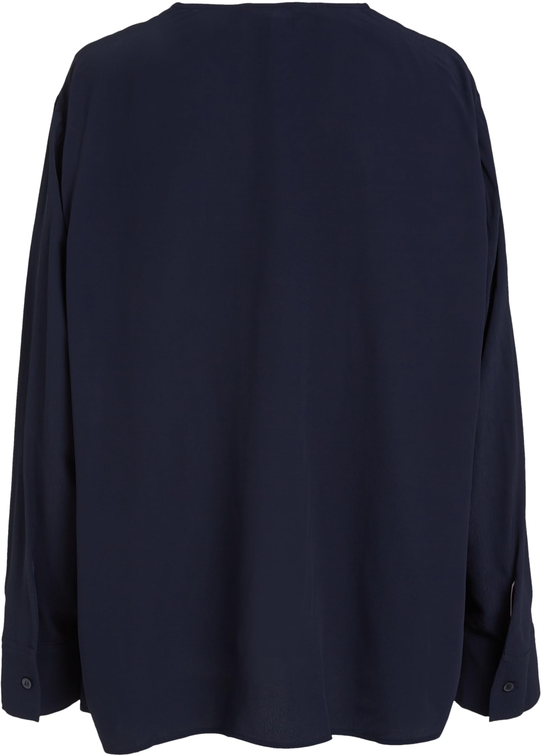 Tommy Hilfiger Blusa para Mujer Viscose Crepe Blouse con Cuello de Pico