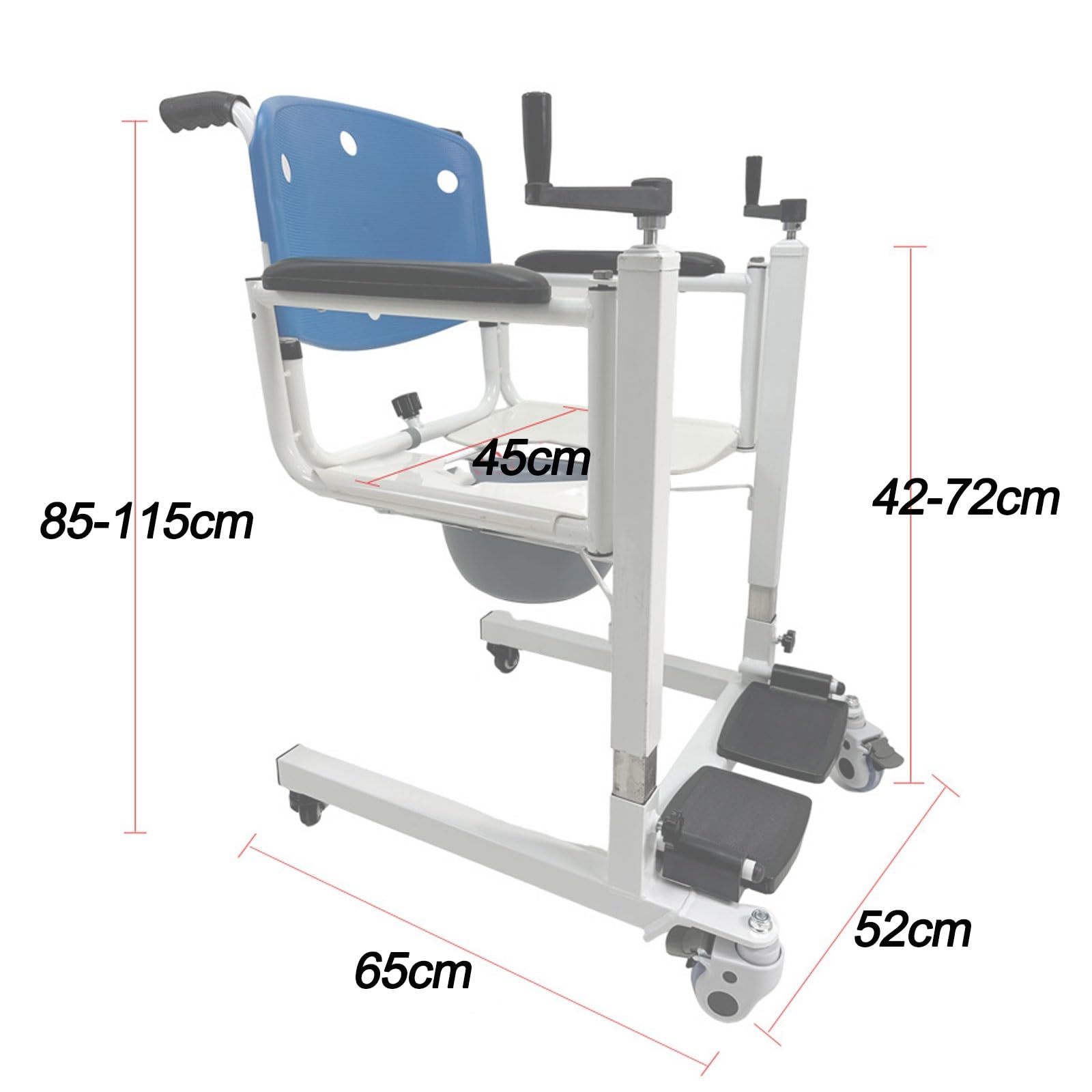 Silla de Traslado for Personas Mayores, Silla de Transferencia de Pacientes, Palanca de Cambios for El Hogar for Ancianos con Parálisis de Enfermería