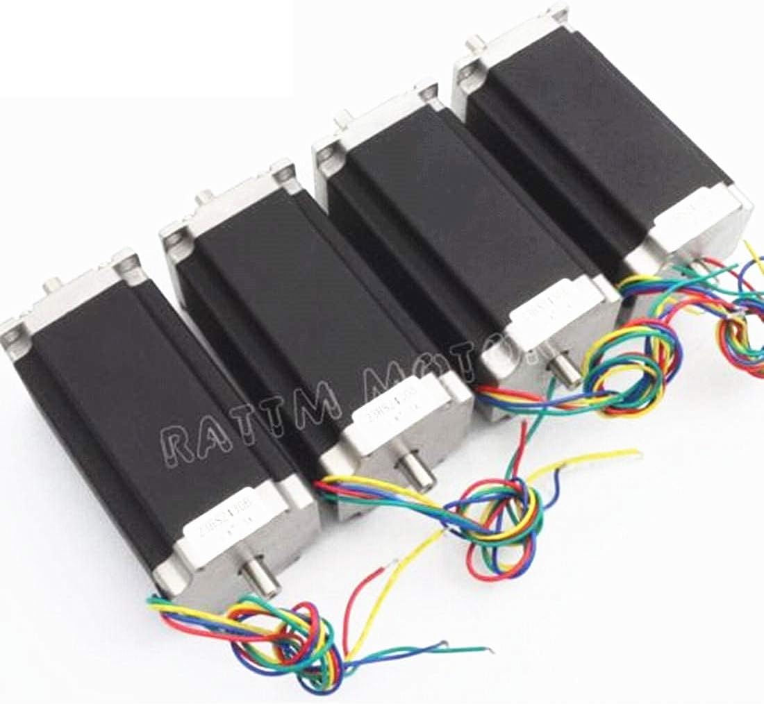 Buy 1 get 1 4Pcs Nema 23 Stepper Motor 425oz-in 112mm 2.8N.m 1.8deg Dual Shaft 57x57x112mm High Torque 57 stepping motor 3.0A 4 Lead Wire 23HS2430B for CNC Router Milling Engraving Machine Super Deal Product 4Pcs Nema 23 Stepper Motor 425oz-in 112mm 2.8N.m 1.8deg Dual Shaft 57x57x112mm High Torque 57 stepping motor 3.0A 4 Lead Wire 23HS2430B for CNC Router Milling Engraving Machine