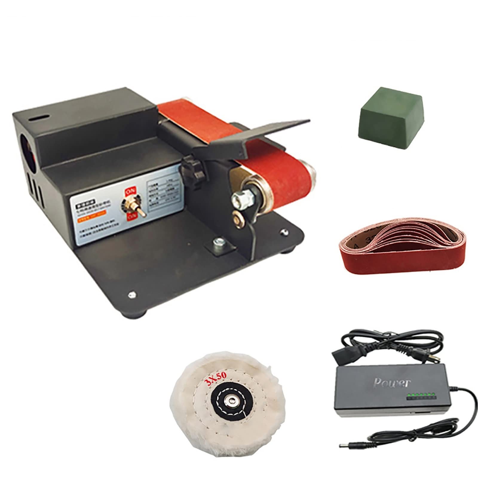 Amoladora Multifuncional Mini Lijadora De Banda Eléctrica Pulido De Bricolaje Rectificadora Afiladora Amoladora De Ángulo Fijo (Color : 3, Size : 1 Set) (3 1 Set)