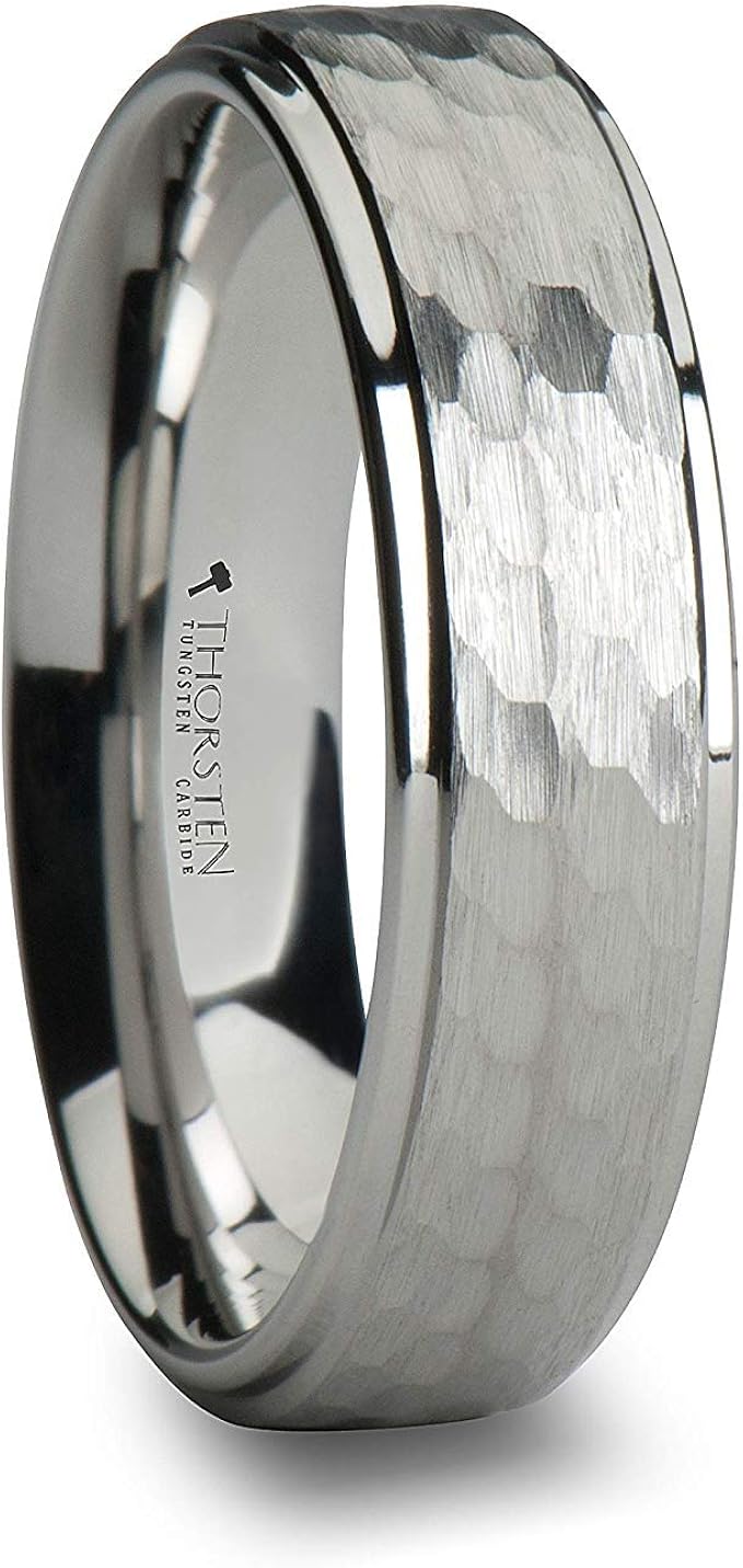Thorsten Winston Tungsten Rings for Men Tungsten Comfort Fit Wedding Ring Band with