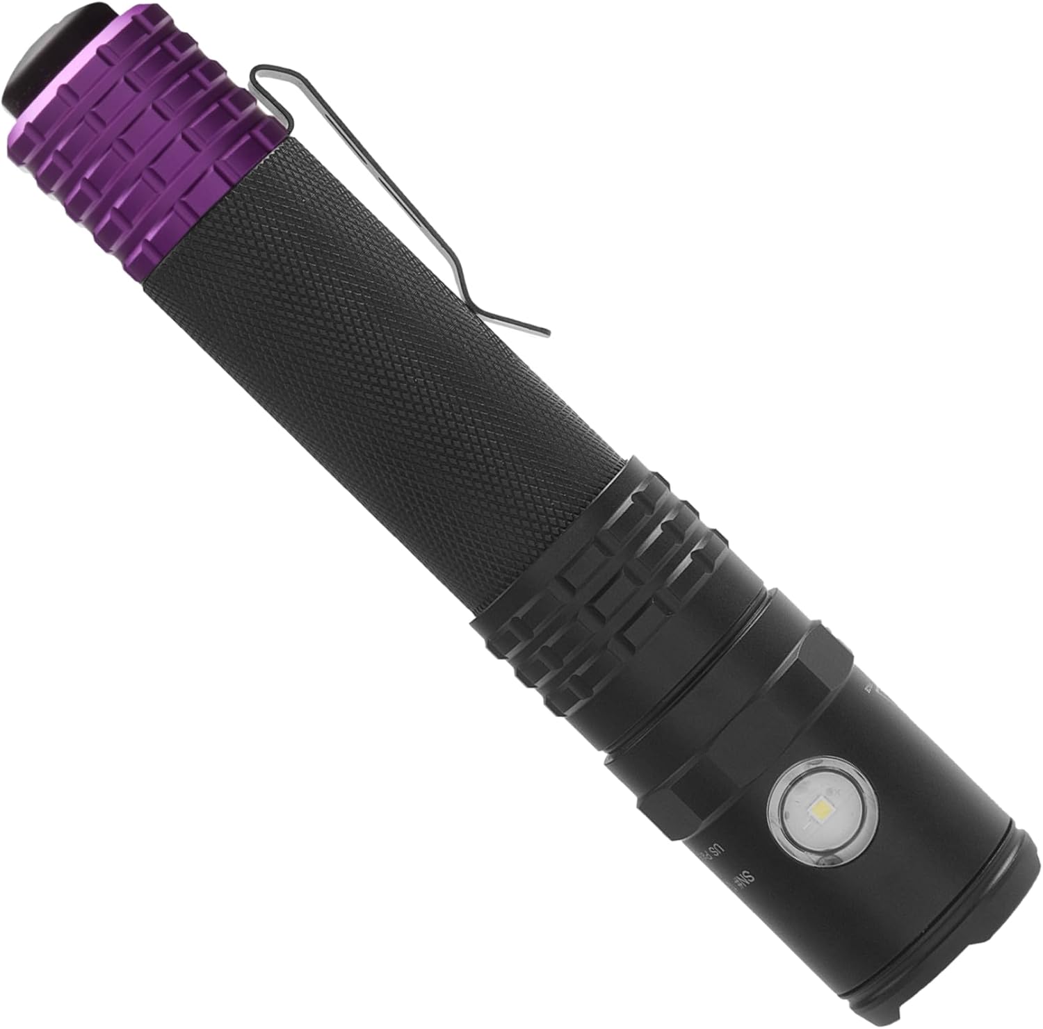 Nightstick UVR-588XL Metal USB Dual-Light Tactical Flashlight - UV Spot - White Flood - Li-Ion - Black