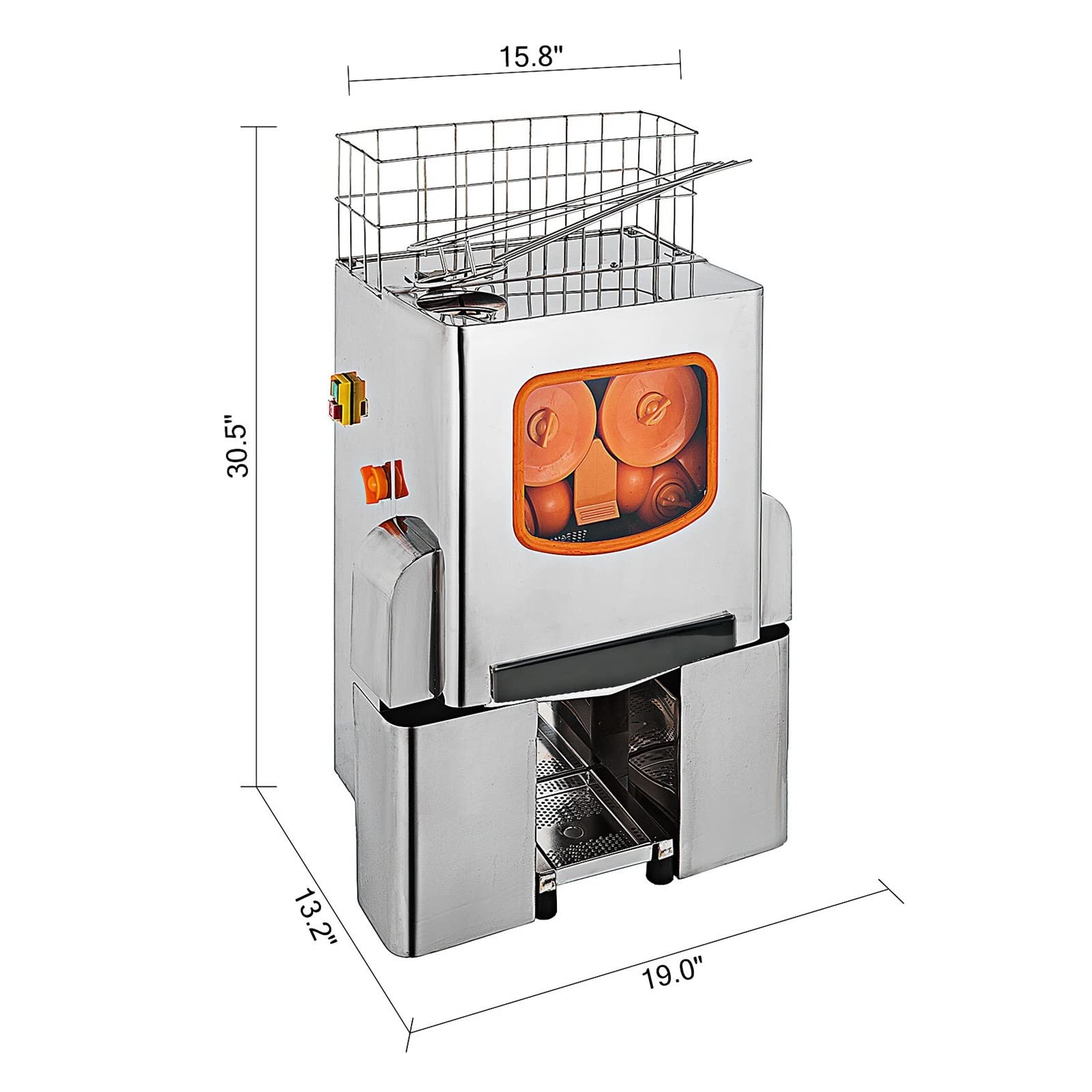 Estrattori di spremiagrumi elettrici da 120 W 22-30 Pz/min Spremiagrumi for commerciale automatico for Garantire la Stabilità