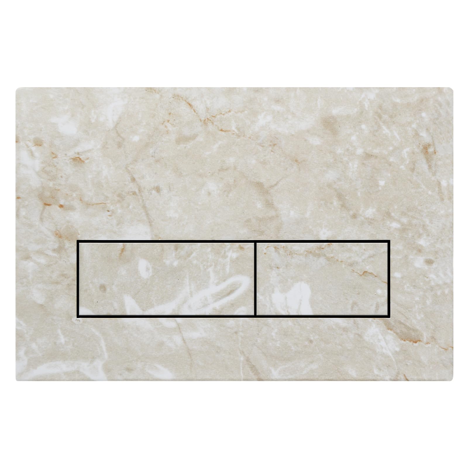 Placa de Descarga WC Compatible con Geberit Duofix Sigma, Delta y Basic, Kit de Recambio con Varillas de Accionamiento y Marco de Montaje para UP300 & UP320, 245 x 164 mm(Beige-Y4)