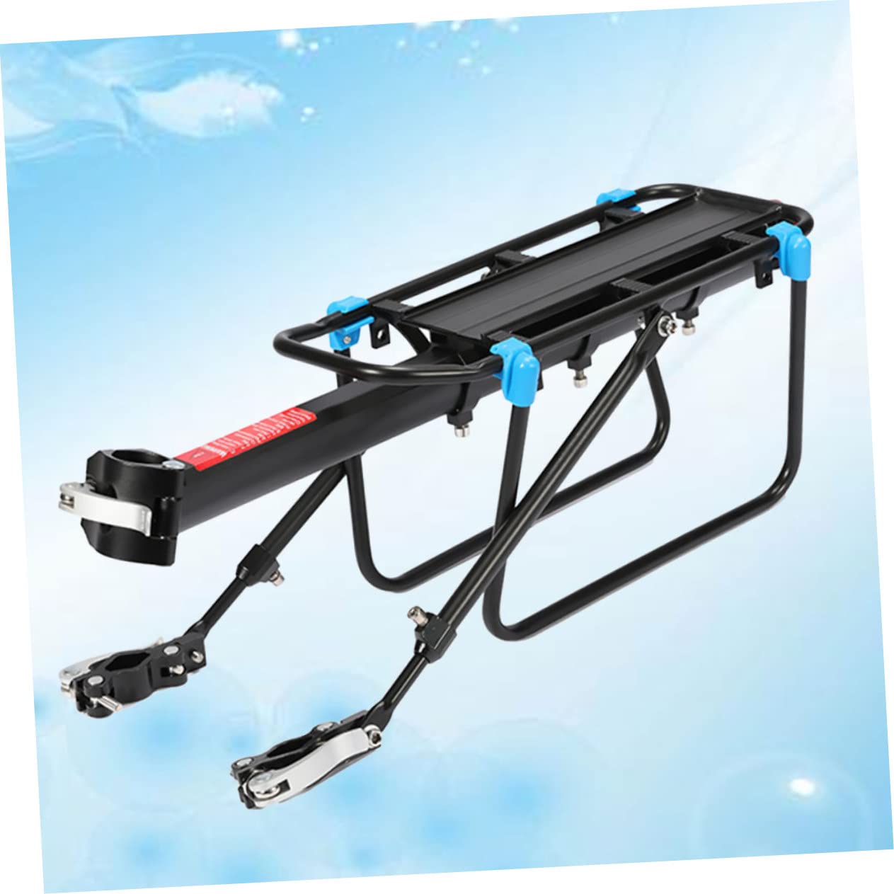 Abaodam Bike Rear Rack Aluminum Alloy Quick-Release Compact Holds Suitcases Backpacks Luggage Protection