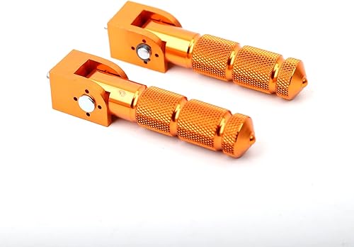 Miniatura 3 de Minho Clavijas de pie de bicicleta de motocicleta plegable CNC naranja M8 reposapiés trasero clavija estribera para mini piezas de bicicleta Honda