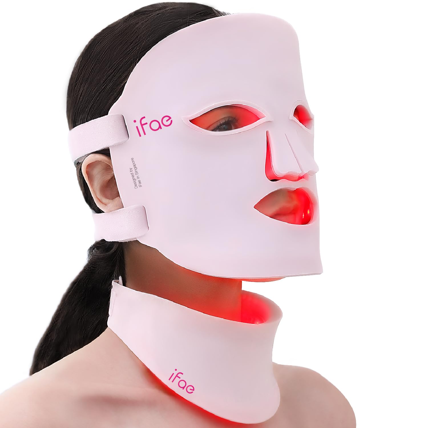 Red Light Therapy Mask for Face and Neck 7 Colors with NIR Led Face Mask Light Therapy with