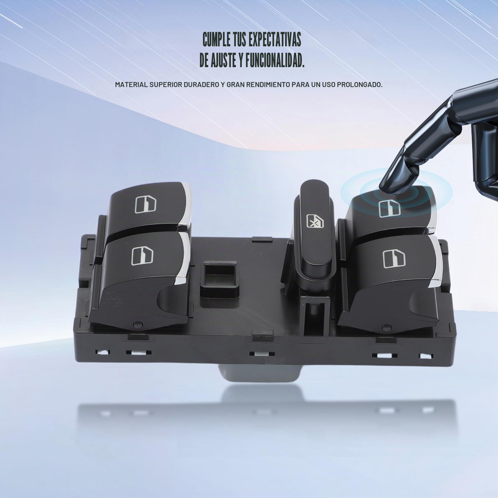 Interruptor Mando Elevalunas para Je-tta Golf,5ND959857,Electric Power Interruptor de Ventana de Coche para Polo Passat Caddy Tiguan Touran 5K4959857,Botonera Elevalunas Interruptor