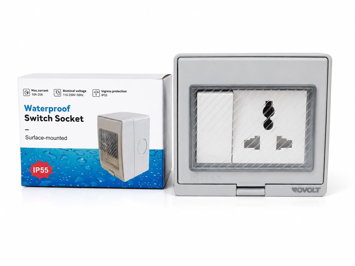 NEXA 3 C Outdoor Waterproof Socket Weatherproof Outdoor Use Power Outlet IP55-image-9