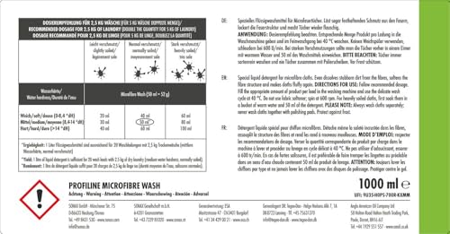 SONAX PROFILINE Microfibre Wash (1 Liter) spezielles Flüssigwaschmittel für Microfasertücher und Polierscheiben | Art-Nr. 04523000
