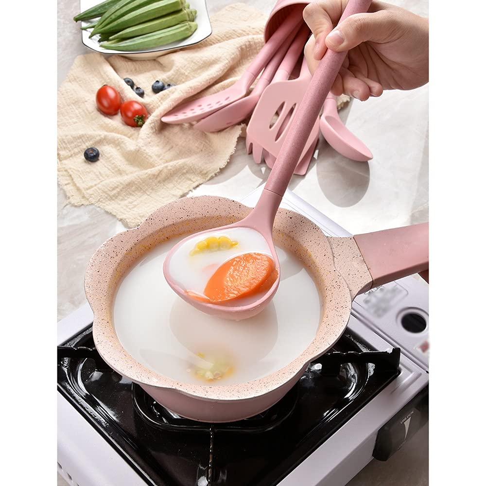 Juego de Utensilios de Cocina de Silicona, Utensilios de Cocina antiadherentes, Cuchara, espátula, cucharón, Accesorios, 8 Uds.