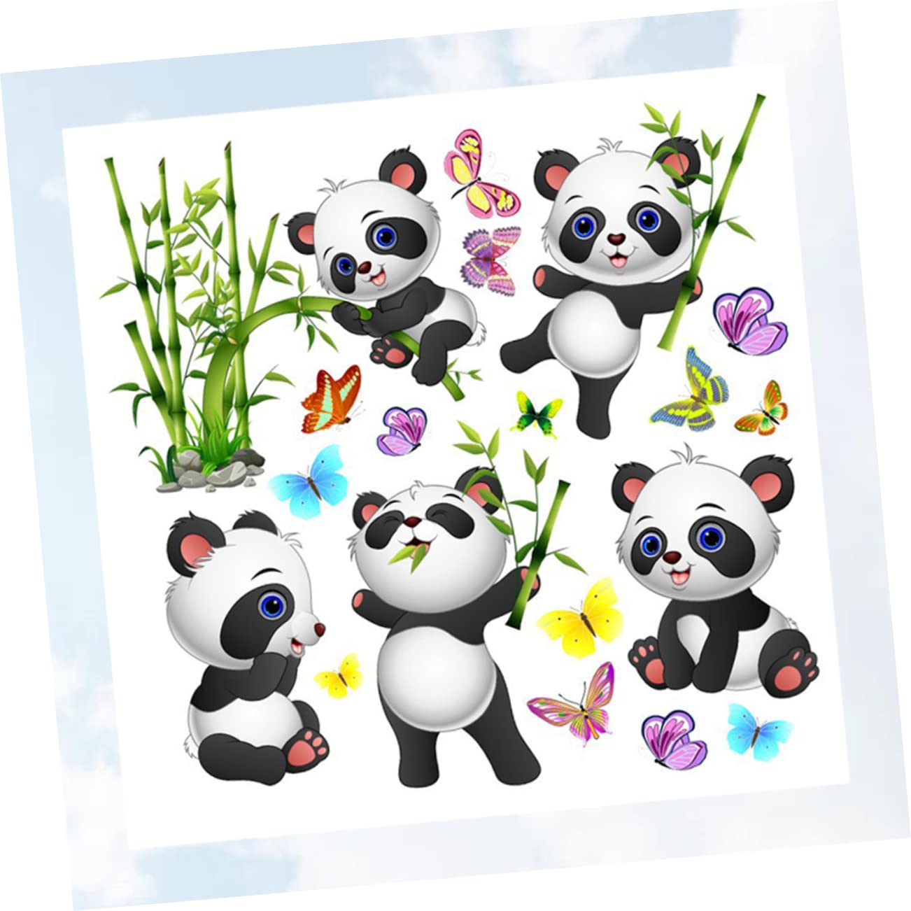 Toyvian 3 Set Di Adesivi Murali Animali Adesivi Murali Panda Graffiti Da Applicare Non Per La Decorazione Della Casa Della Stanza Dei Ragazzi E Delle Ragazze