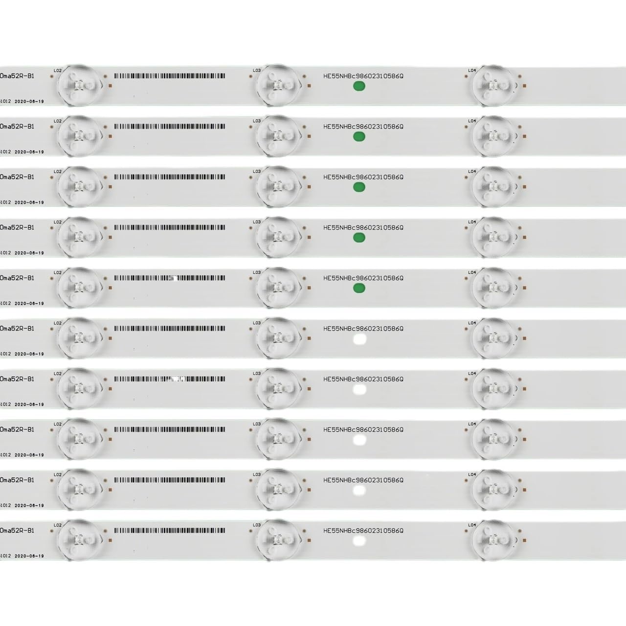 Bande de rétro-éclairage LED pour H55MEC3350 LBM550M0701-LF-2(0) 55DU6500 55H7D LC-55LBC591C -55LBU591U -55N8002U SVH550AQ0 55k3300acima
