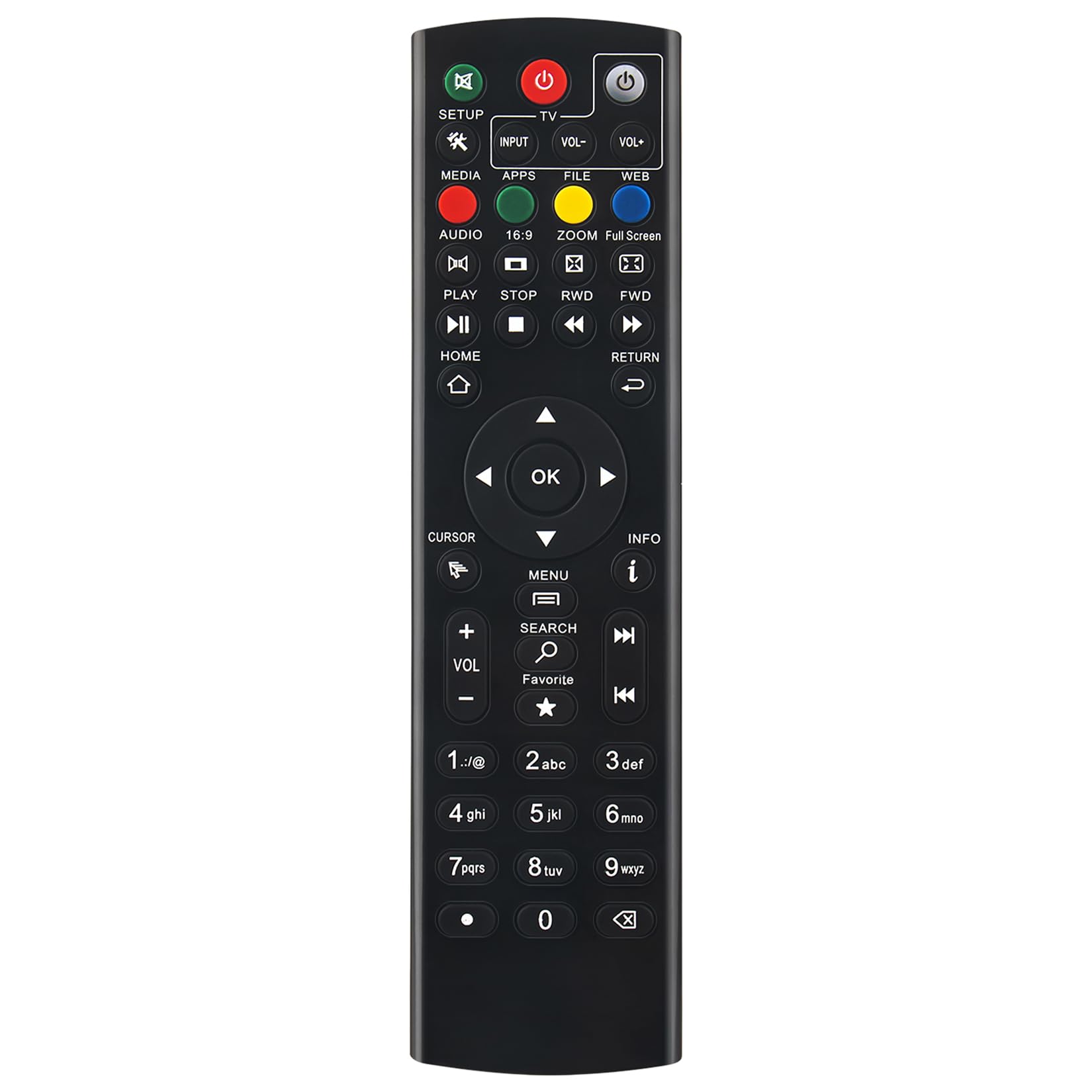 Télécommande Zoomtak Media Box U Pro T8 T8 Plus et K3 V Plus