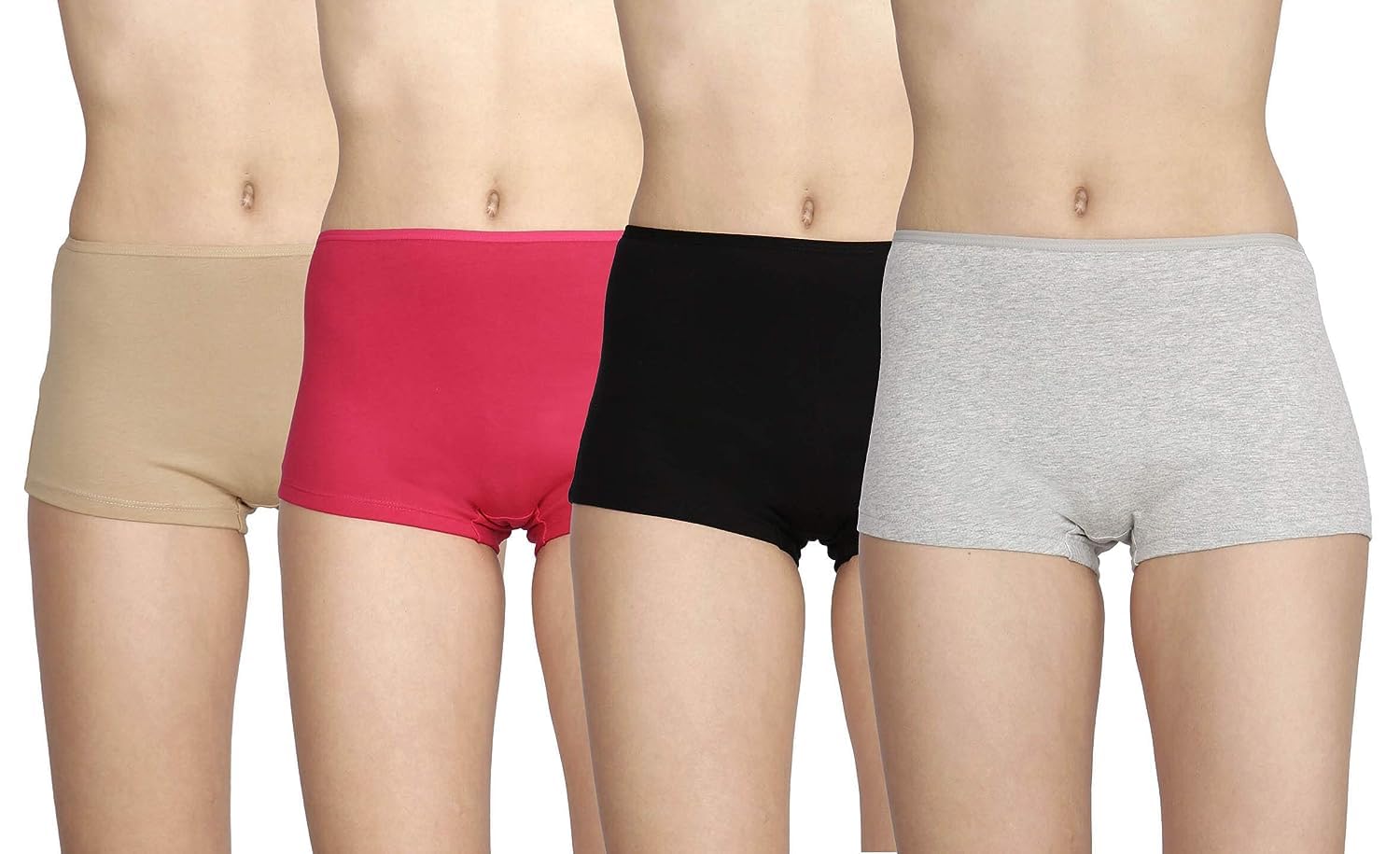 lux cozi Women's Cotton Boyshorts (Pack of 4) (LUX COZI_Multicolored_80 cm)-picture-20