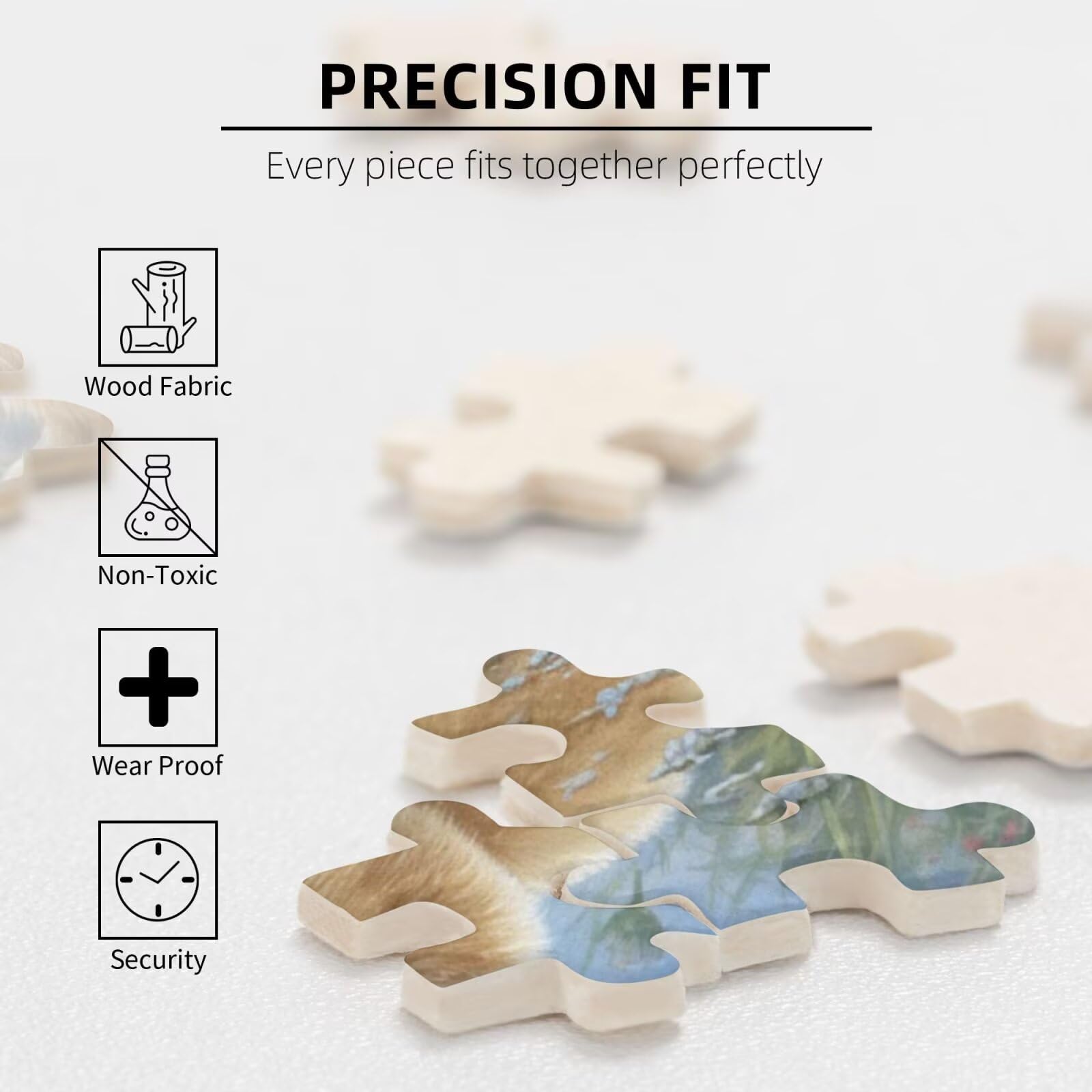 Lapin Puzzle Fleur 3000 Pièces Adultes, DIY Puzzles Classiques Art avec Boîte d'emballage et Photos de Référence, Relaxation/Soulagement du Stress/Jeux Amusants, Creatif Cadeau pour Femme M-1834