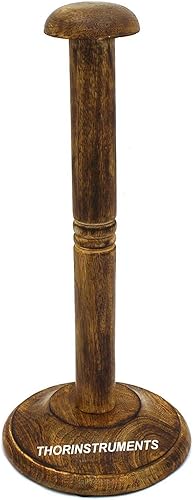 THOR INSTRUMENTS Base redonda de madera para casco, estilo rústico, vintage, decoración del hogar, regalos