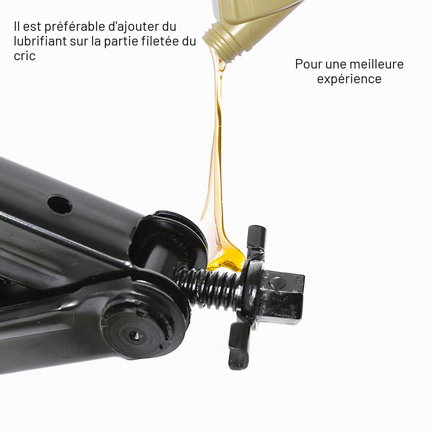 EXLECO Cric Losange 2T à Cliquet 360° - Cric Roulant Avec Tête d'Activité et Clé à Cliquet - Élévateur Ciseau Pour Voiture Familiale, SUV, MPV
