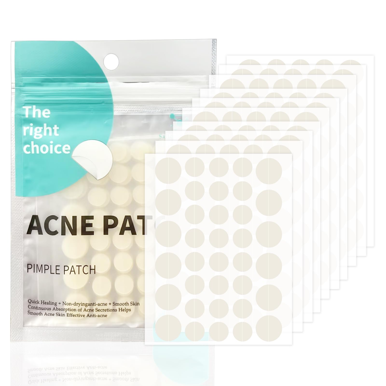 MXTIMWAN 360 PCS Parches Para Granos, Acne Hidrogel Pimple Patch, Hidrocoloides Cubierta Absorbente Invisible Día y Noche 2 En 1 Parches, Pimple Patch Parches con Aceite De Té