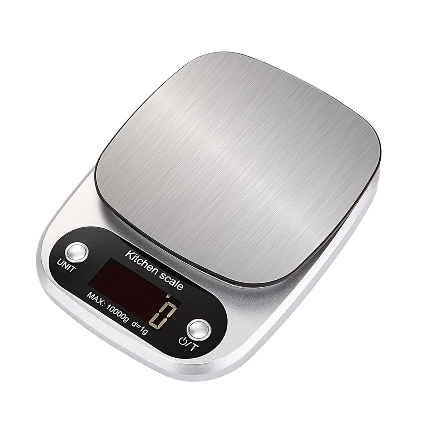 Digital Kitchen Scale 10kg/1g, Stainless Steel Precision Food Scale with LCD Display, Portable Electronic Scale for Baking, Coffee, Jewelry & Cooking, Excellent Kitchen Measuring Tool(10KG 1G)