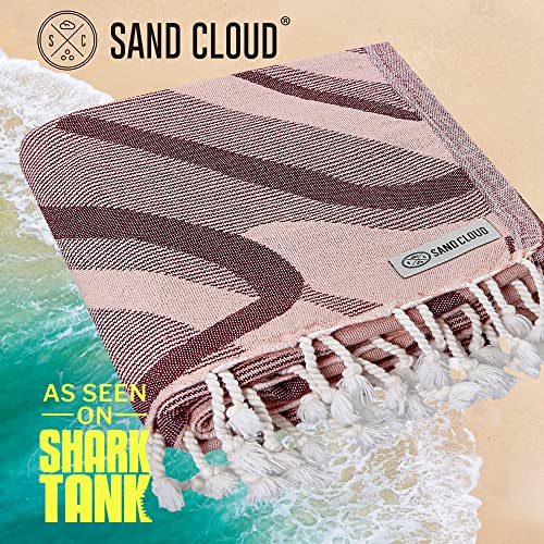 Sand Cloud Turkish Beach Towel - Sand Free - 100% Organic Turkish Cotton Yarn - Quick Dry Towel For Beach, Picnic Blanket Or Throw - As Seen On Shark Tank - Blossom #TOP1
