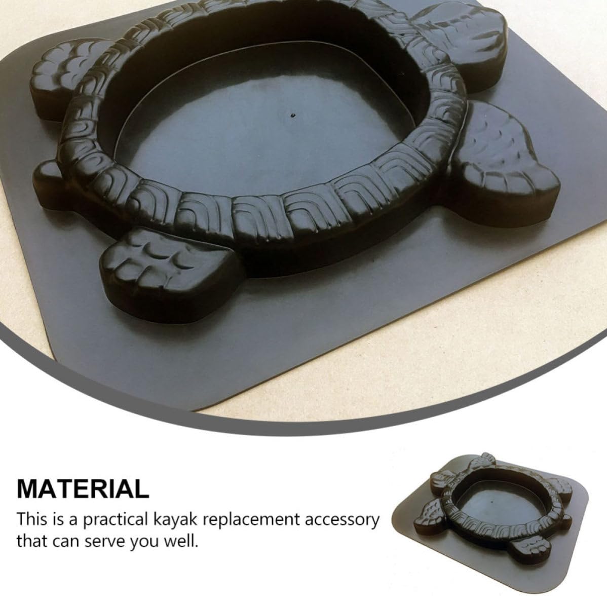 Molde para Piedra Escalonada Forma de Tortuga, Molde para Cemento y Pavimento de Plástico Negro, Reutilizable, para Villas y Jardines